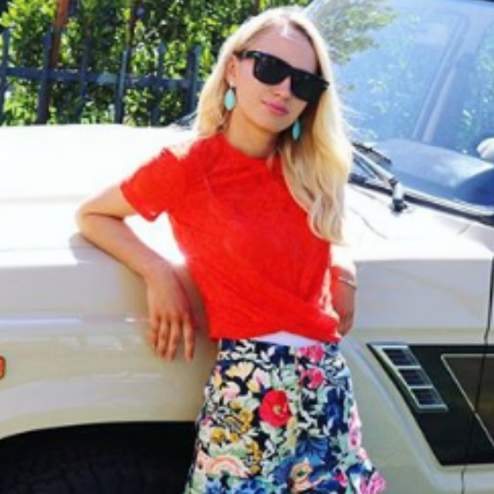 Red Crop Top Zara XS
